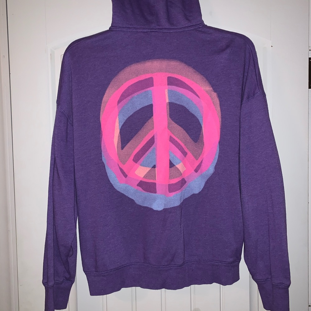 Victoria’s Secret PINK Purple & Pink Hoodie-Med